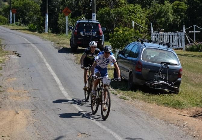 Periklis Ilias and Jeremiah Bishop escaped from the peloton