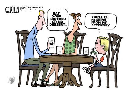 Editorial cartoon parenting