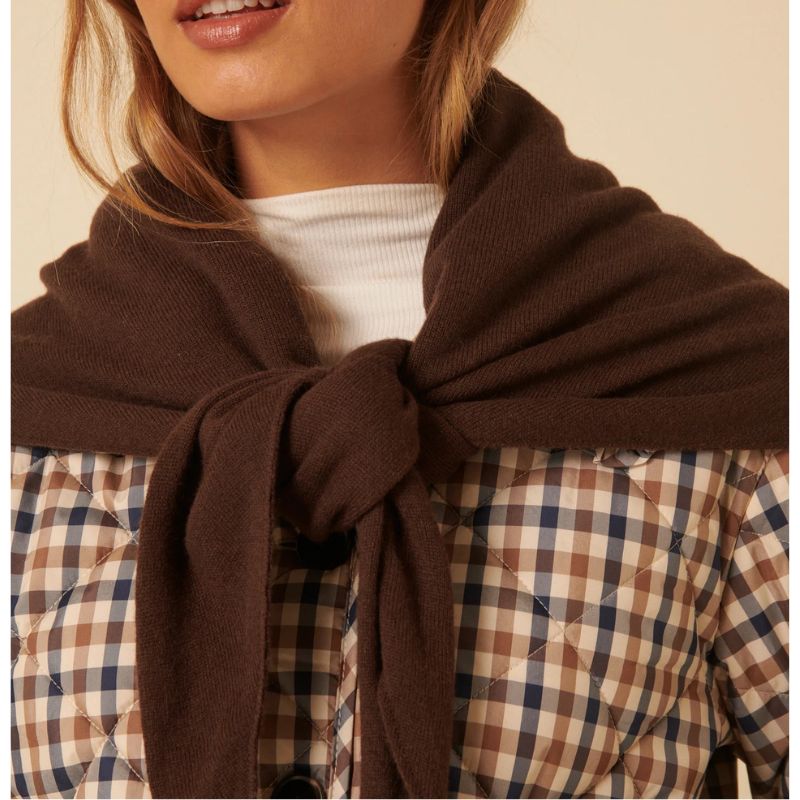 Nobody&#039;s Child, Brown Wool-blend Triangle Scarf