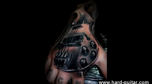 3D tatt | Guitar tattoo design, Music tattoo designs, Music tattoos