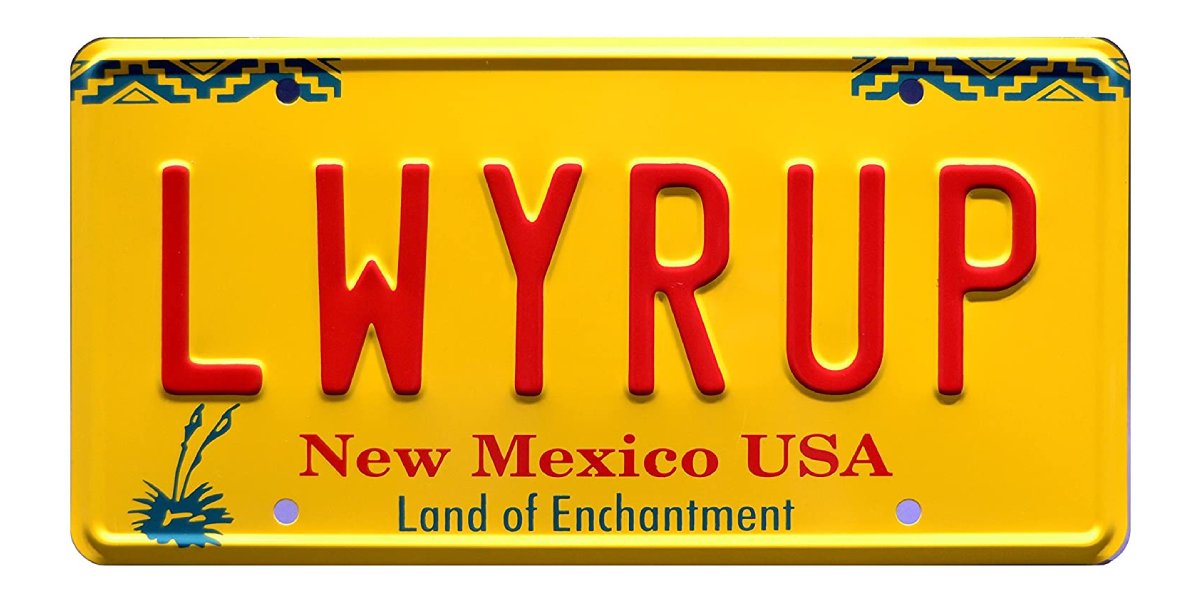 Breaking Bad License Plate