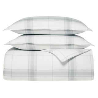 Boll & Branch Flannel Classic Plaid Duvet Set