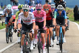 Tadej Pogacar on stage 10 at the Giro d'Italia