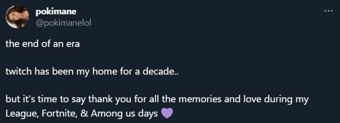 the end of an era twitch has been my home for a decade.. but it's time to say thank you for all the memories and love during my League, Fortnite, & Among us days 💜