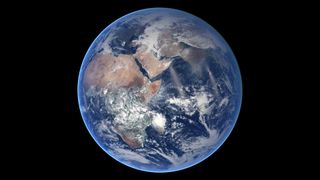 A 2014 image of Earth taken by the NASA-NOAA Suomi NPP satellite.