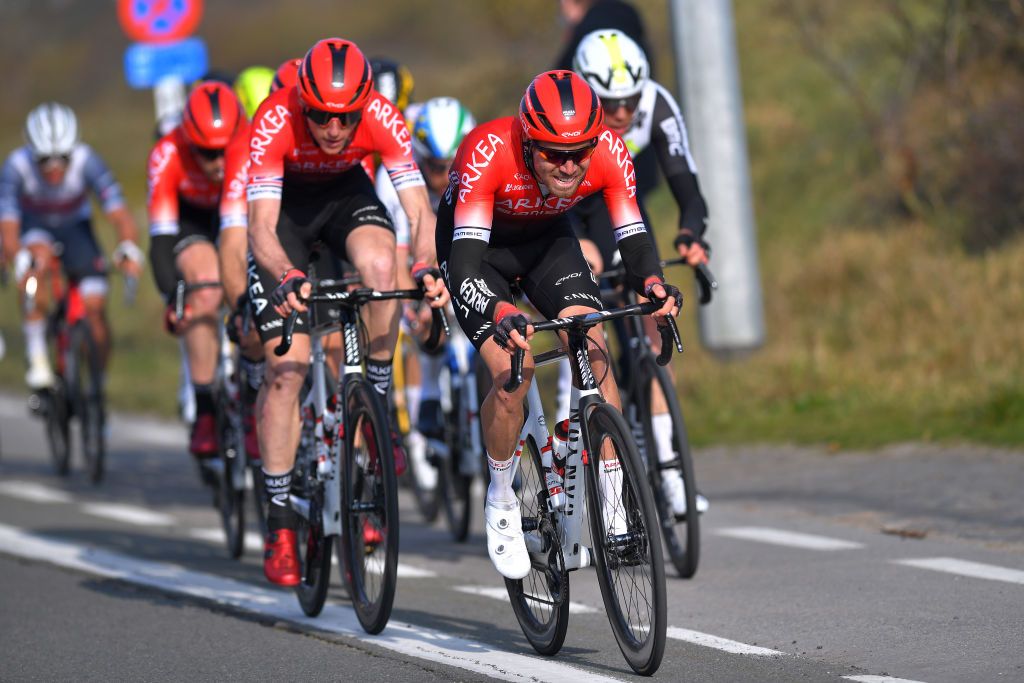 DE PANNE BELGIUM MARCH 24 Daniel Mclay of United Kingdom and Team Arka Samsic during the 45th Oxyclean Brugge De Panne 2021 Men Classic a 2039km race from Brugge to De Panne OxycleanClassic on March 24 2021 in De Panne Belgium Photo by Luc ClaessenGetty Images