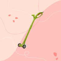 Weed Sweeper on pink background
