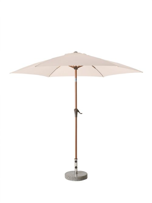 Wood-Effect Wind-Up 2.7m Parasol