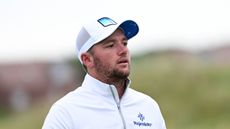 Sam Horsfield looks on during Open Championship Final Qualifying at West Lancashire Golf Club in July 2025