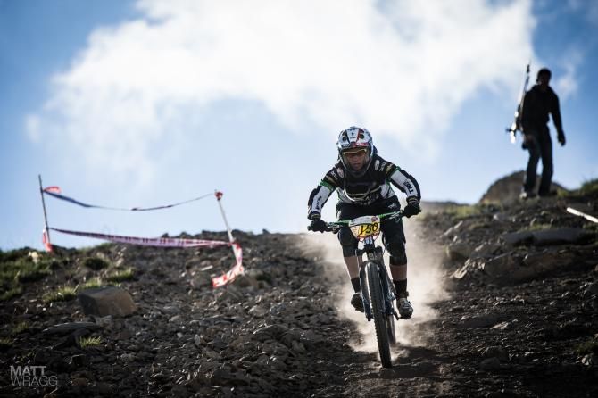 Tracey Moseley on her way to winning the women's division in Val d'Allos