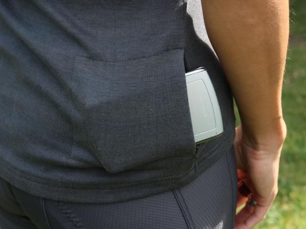 The single zipped pocket is almost unusably tiny - make sure to don your hydration pack