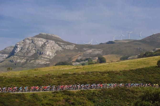 The scene on stage 13 of the Vuelta