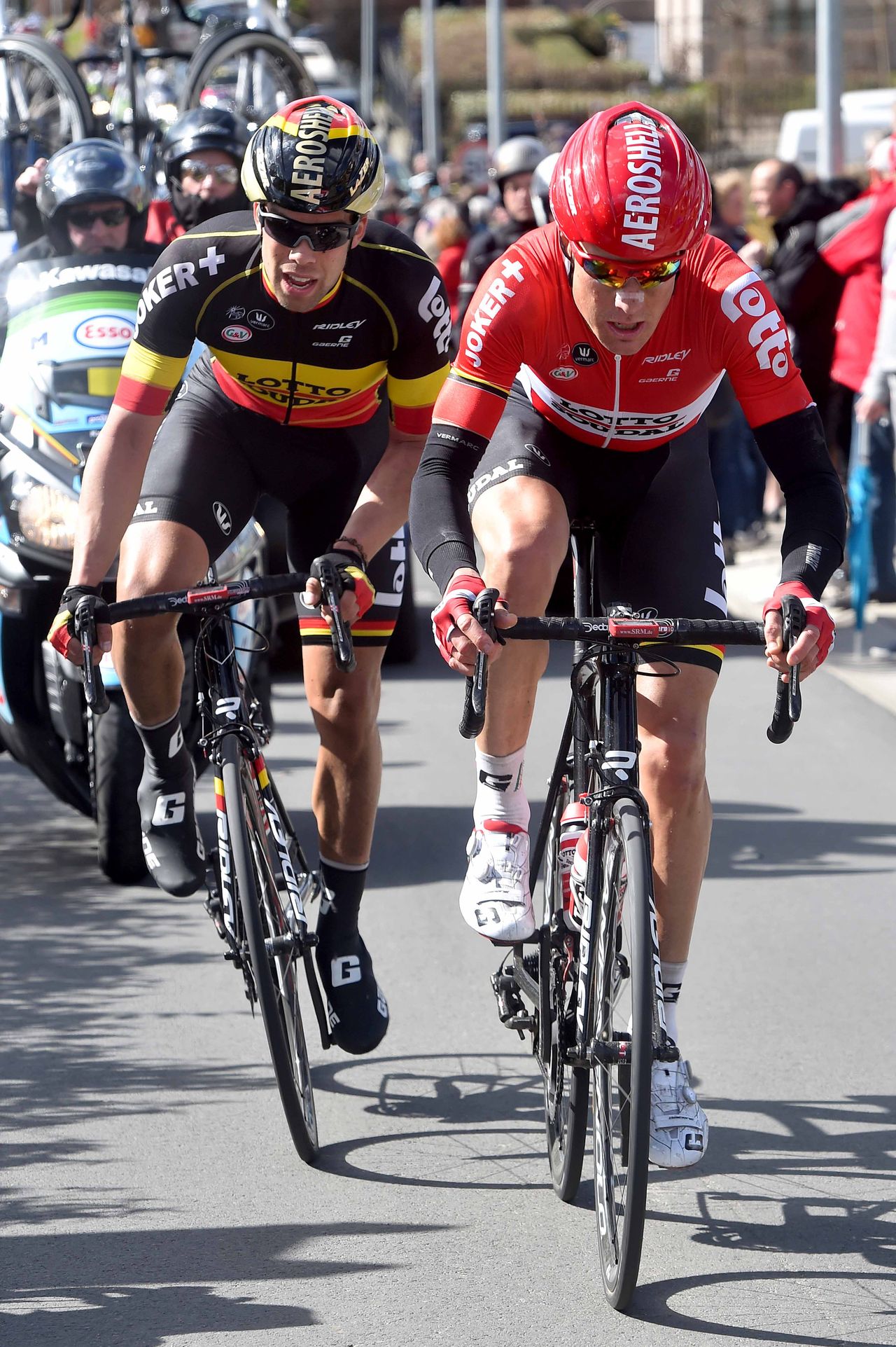 Lars Bak and Jens Debusschere (Lotto Soudal)