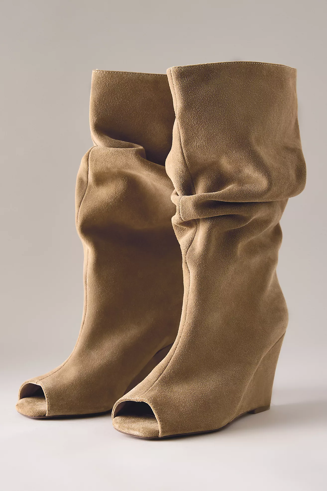 Silent D Kiki Peep-Toe Tall Boots