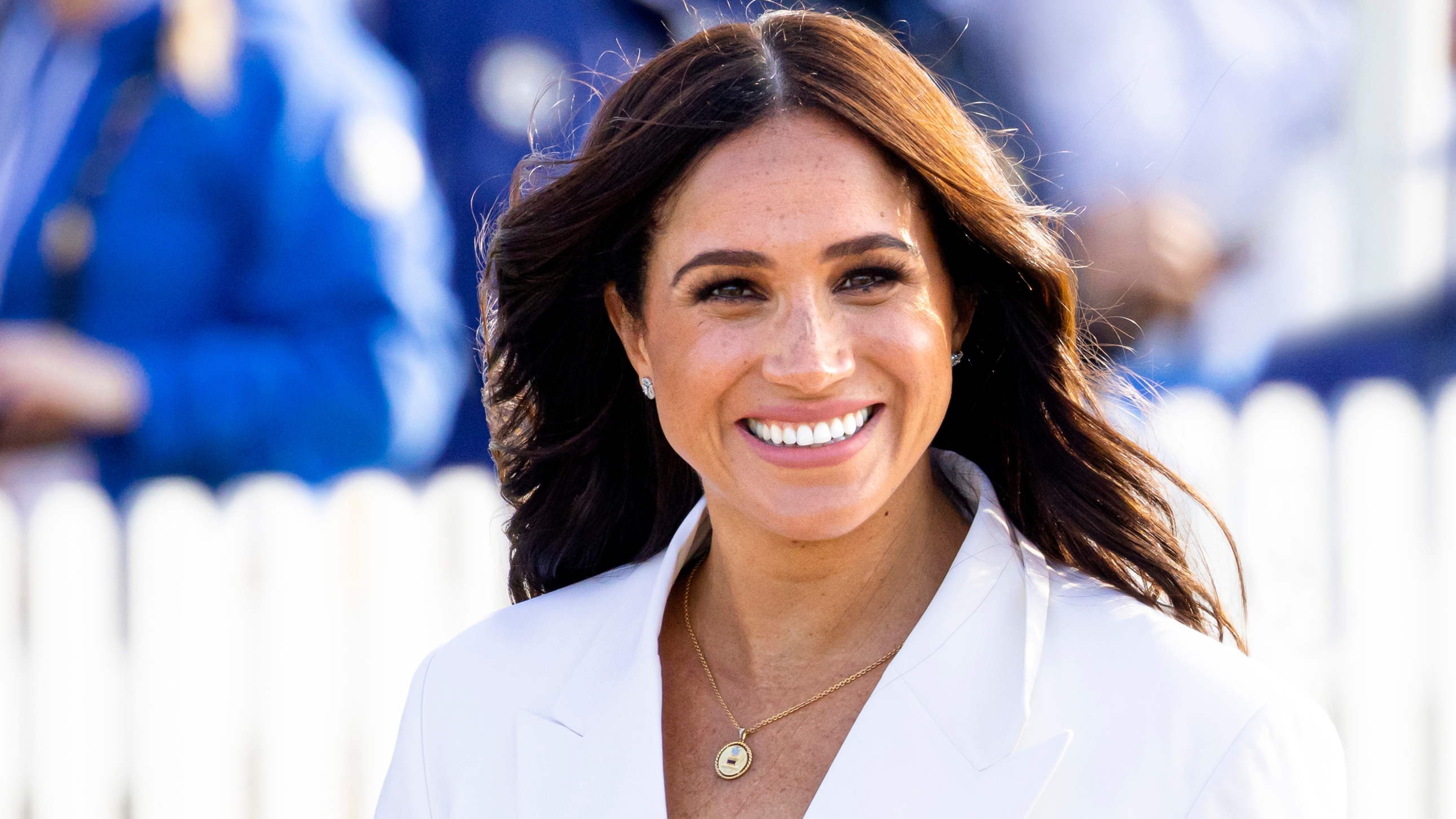 Meghan, Duchess of Sussex attends the family reception at the start of the Invictus Games at Zuiderpark on April 15, 2022 