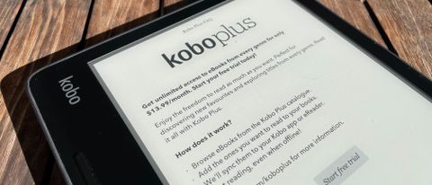 Kobo Plus subscription service displayed on the Kobo Sage ereader