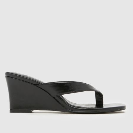 Schuh Solomon Wedge Toe Post in Black