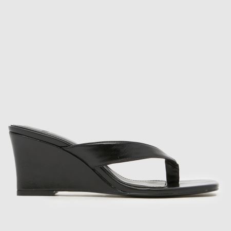 Schuh Solomon Wedge Toe Post in Black
