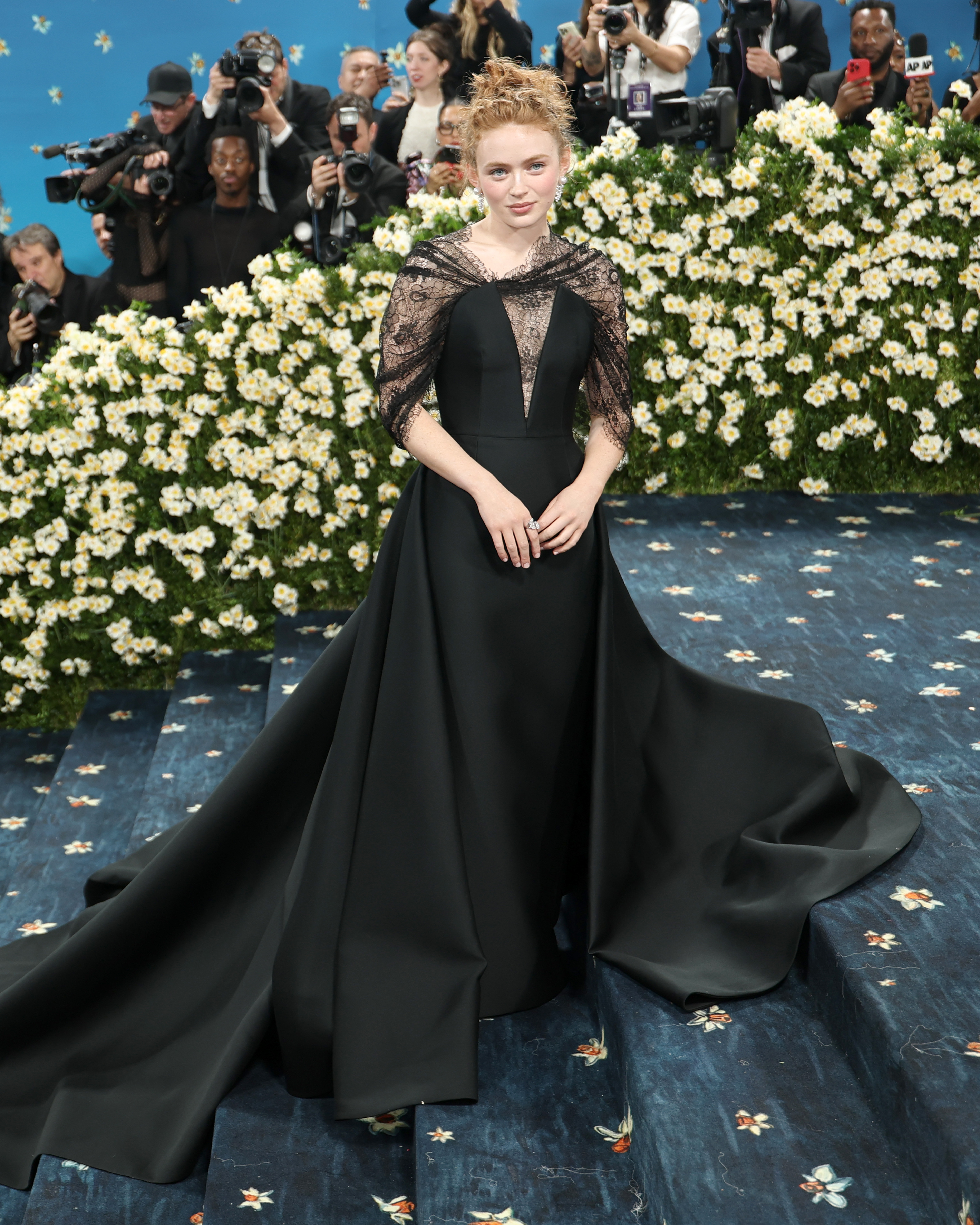Sadie Sink attends the 2025 Met Gala Celebrating "Superfine: Tailoring Black Style" at Metropolitan Museum of Art on May 05, 2025 in New York City.