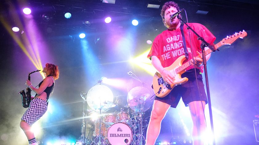 Gabi Rose and Johnny Franck of Bilmuri perform at Iron City on September 08, 2024 in Birmingham, Alabama