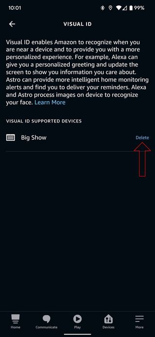 Alexa App Visual Id Screenshot