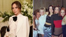 A composite of Victoria Beckham and the Spice Girls