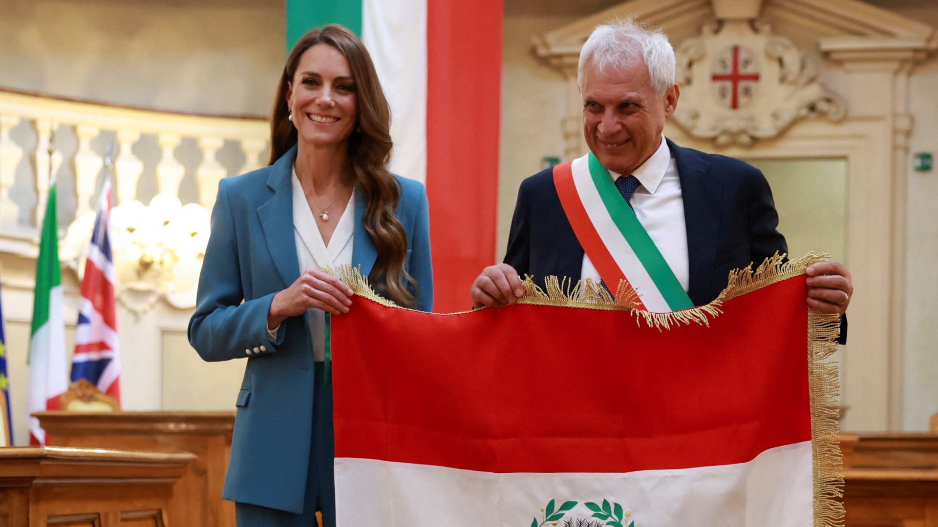 Princess Kate Wears a Trendy Summer Suit With a Secret Meaning On Visit To Italy