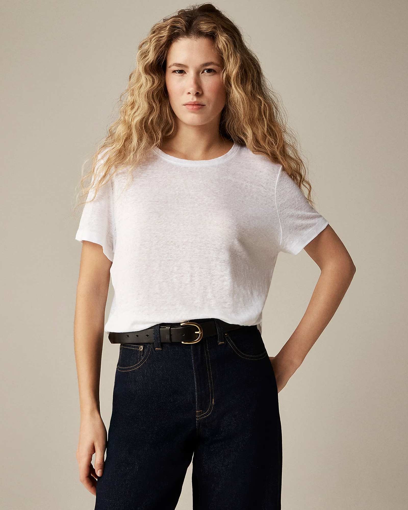 J.Crew, New Relaxed Linen T-Shirt