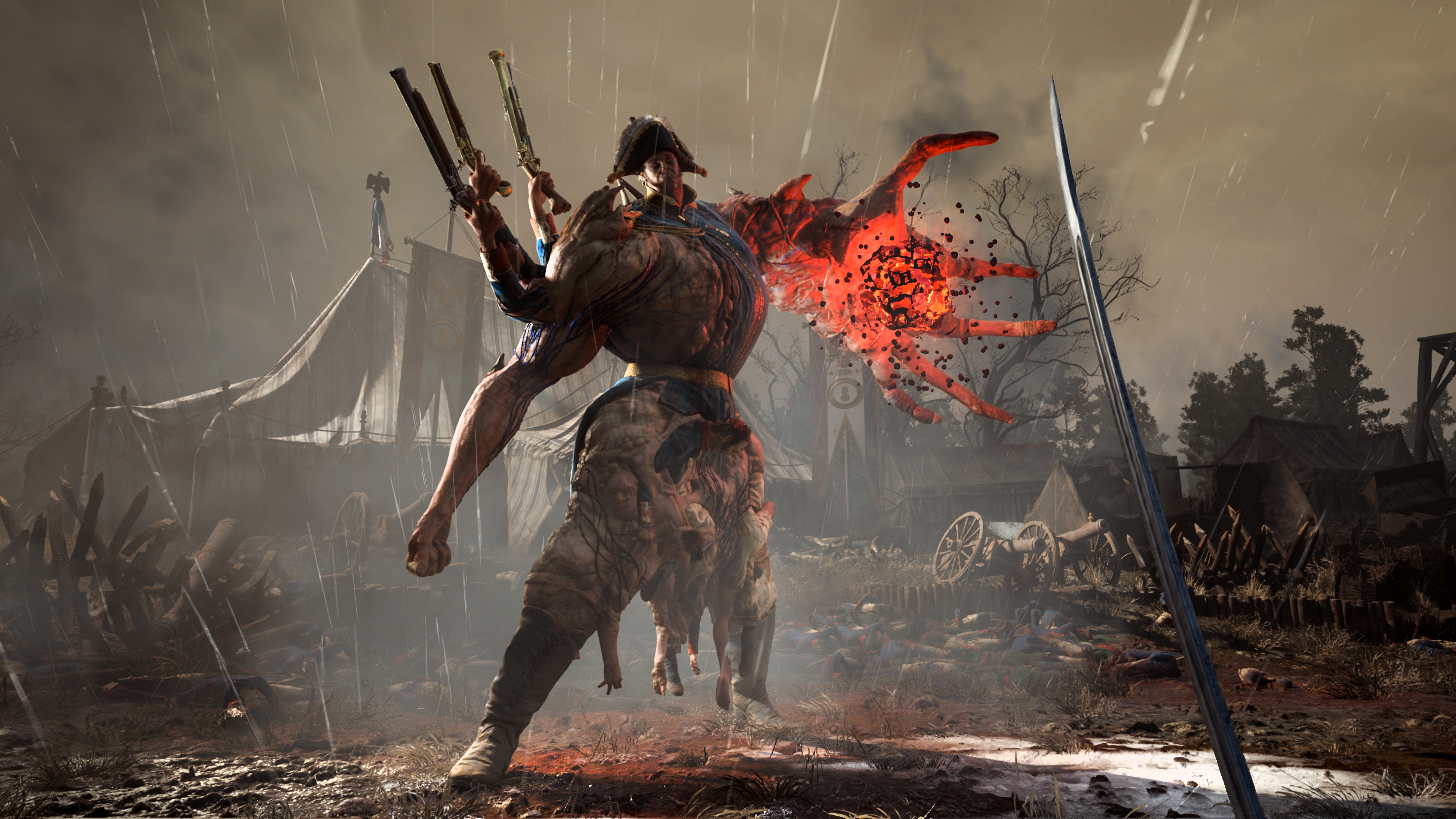 Valor Mortis boss fight with giant red hand