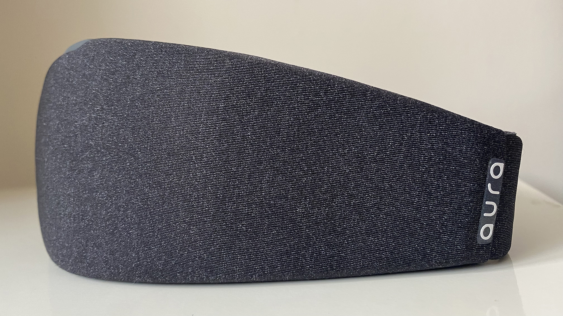 A side view of the Aura smart sleep mask