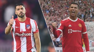 Luis Suarez of Atlético Madrid and Cristiano Ronaldo of Manchester United could both feature in the Atlético Madrid vs Manchester United live stream