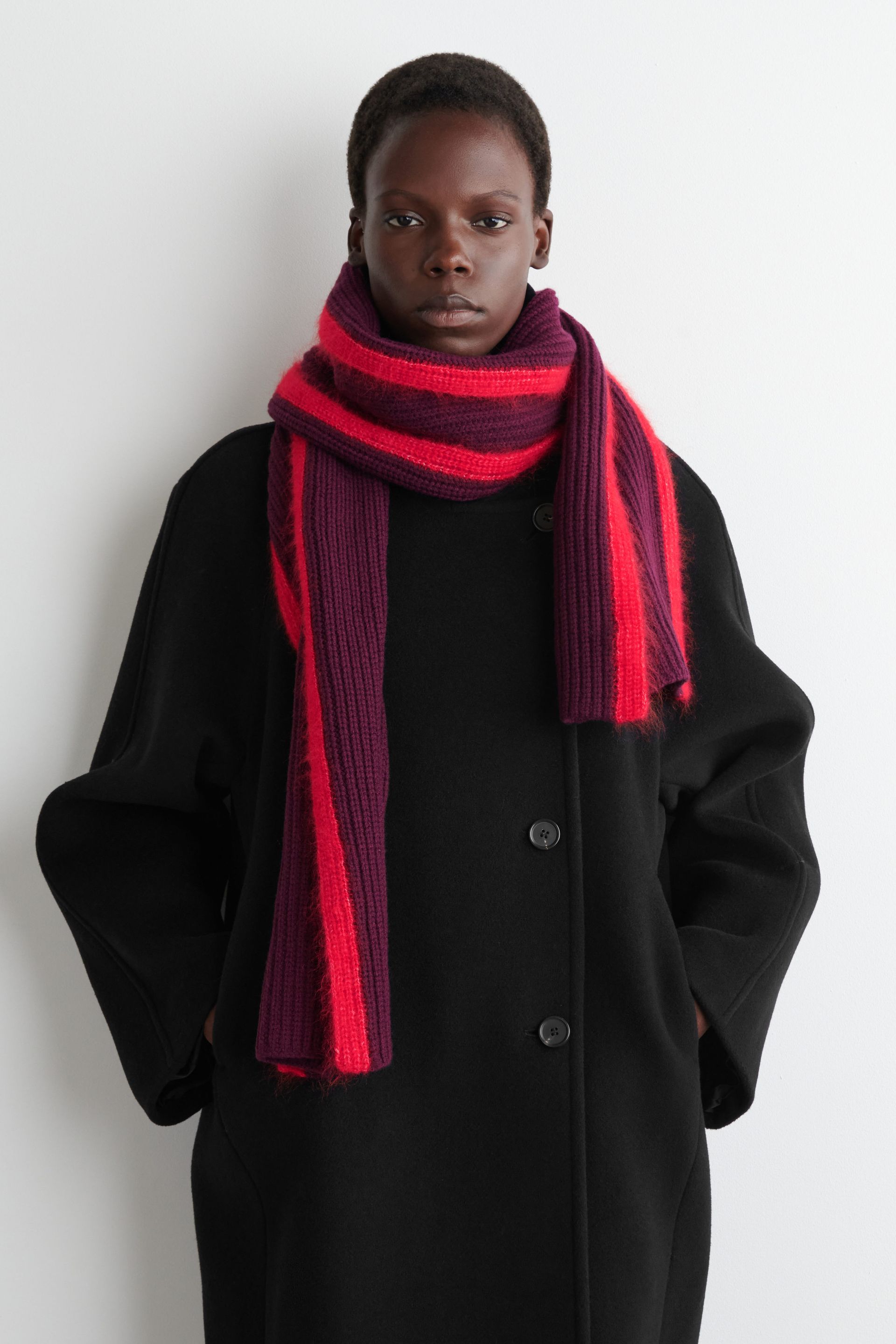 Chunky Wool-Mohair Scarf