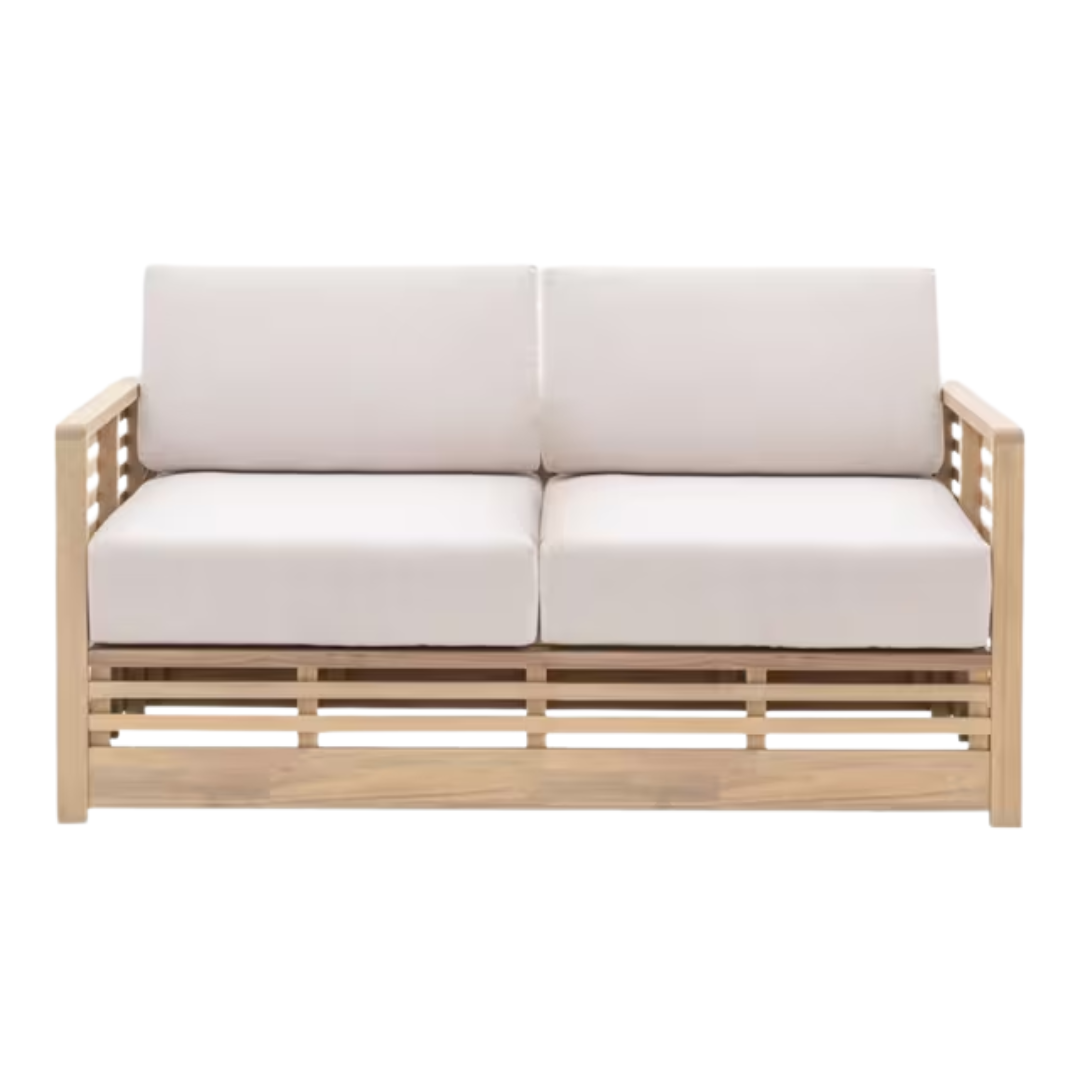 Wooden garden sofa