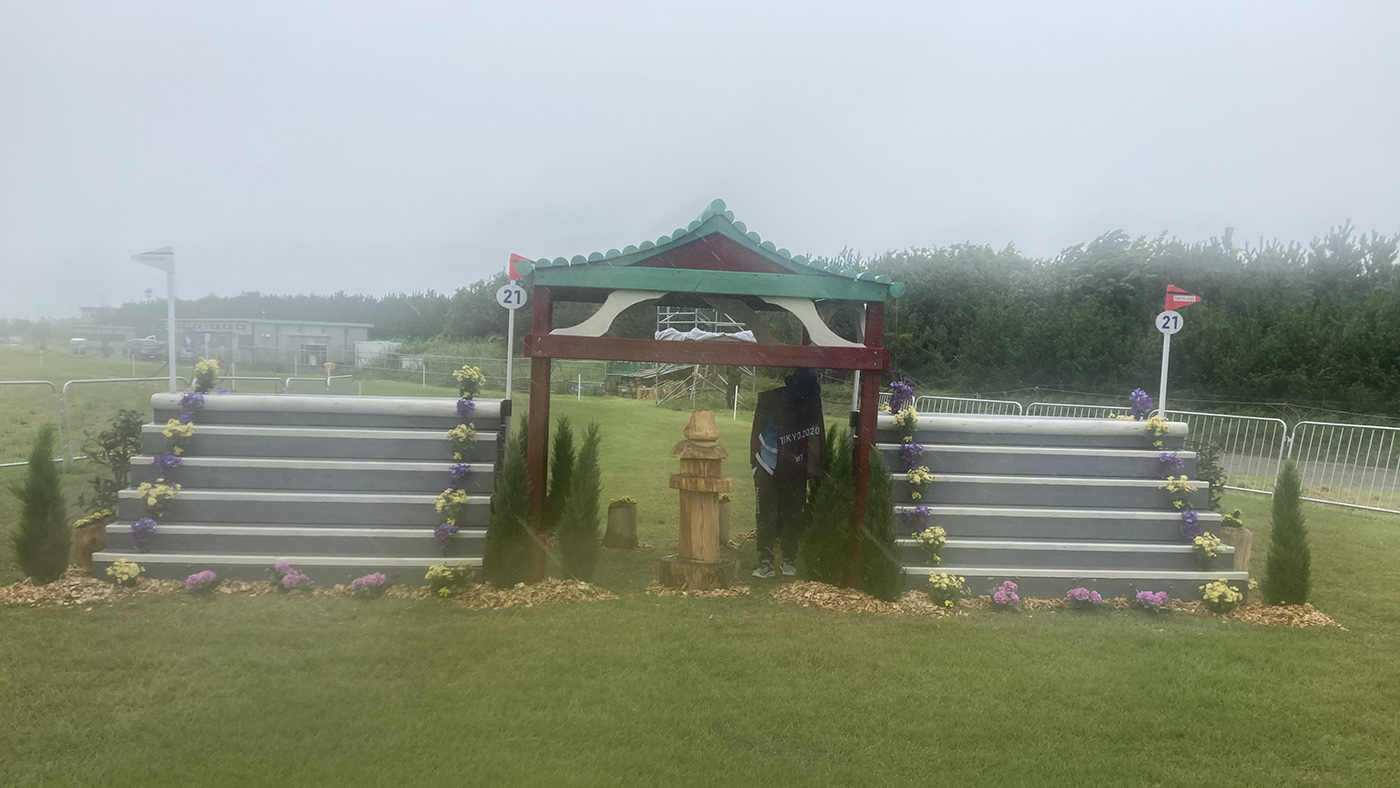 Tokyo Olympics cross-country course: fence 21