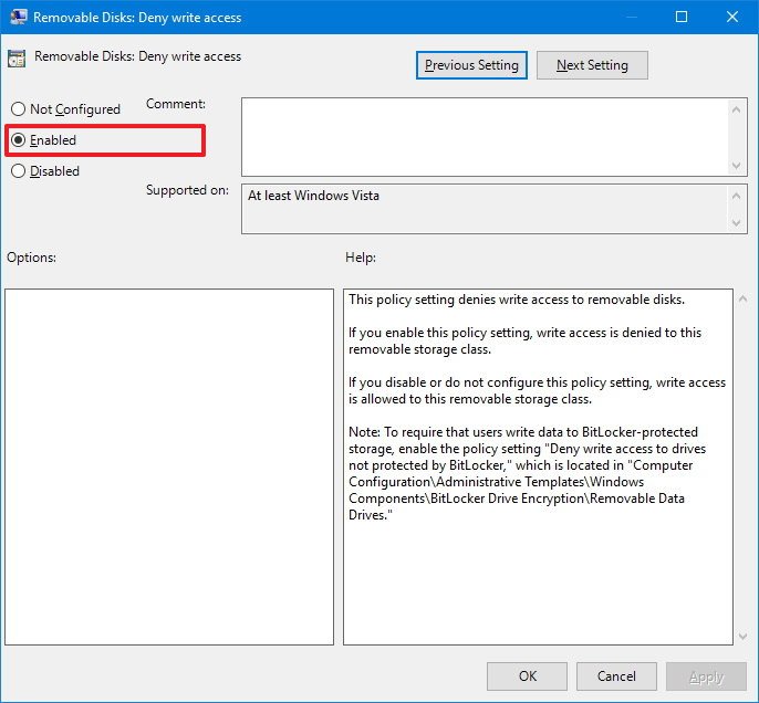 Please enable storage access permission. How to write Driver for Windows. Deny write.