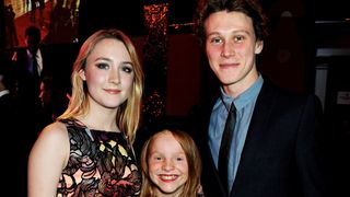 Saoirse Ronan, Harley Bird and George MacKay attend the Moet Reception at the Moet British Independent Film Awards 2013 at Old Billingsgate Market on December 8, 2013 in London, England