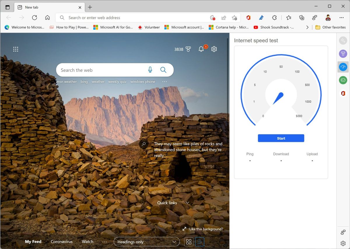 Edge Quick Actions Sidebar