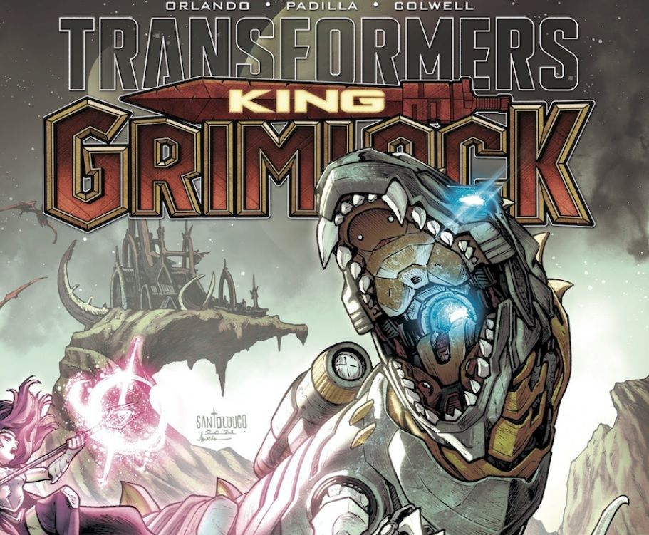 Grimlock, the Autobot T-rex Transformer, will star in his own sci-fi fantasy miniseries from IDW in summer 2021.