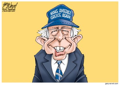 Political Cartoon U.S. Bernie 2016
