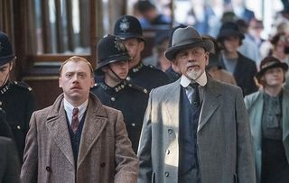Rupert Grint and John Malkovich in The ABC Murders