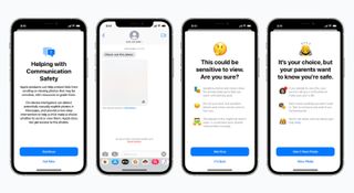 Images showing Apple's Child Safety feature