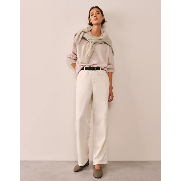Relaxed Cashmere Crew Neck Jumper | Jumpers 
Cardigans | the White Company