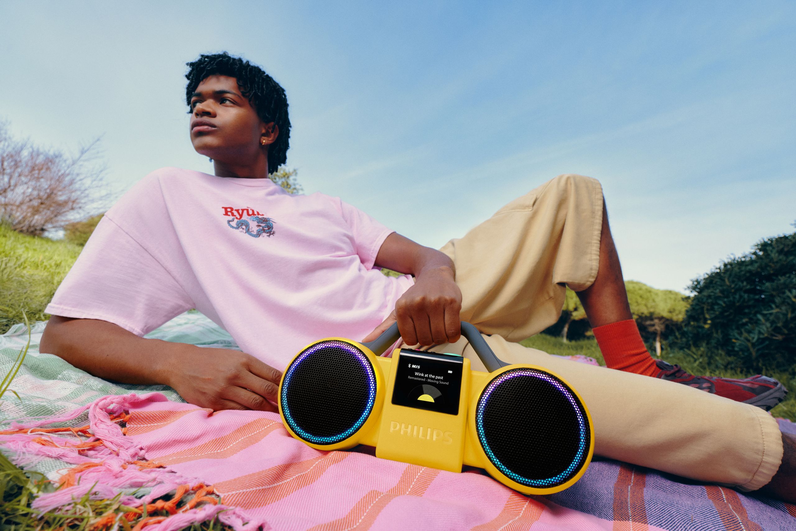 Philips' 1980s-inspired portable audio range combines colourful designs with modern technology