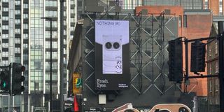 The Nothing Phone 2a billboard in London.