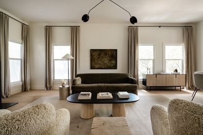 A neutral living room