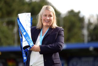 Boss Emma Hayes signed a contract with Chelsea in July (John Walton/PA).