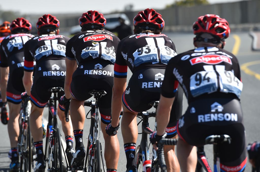 The Giant-Alpecin team use Dyneema fabric in its bib shorts