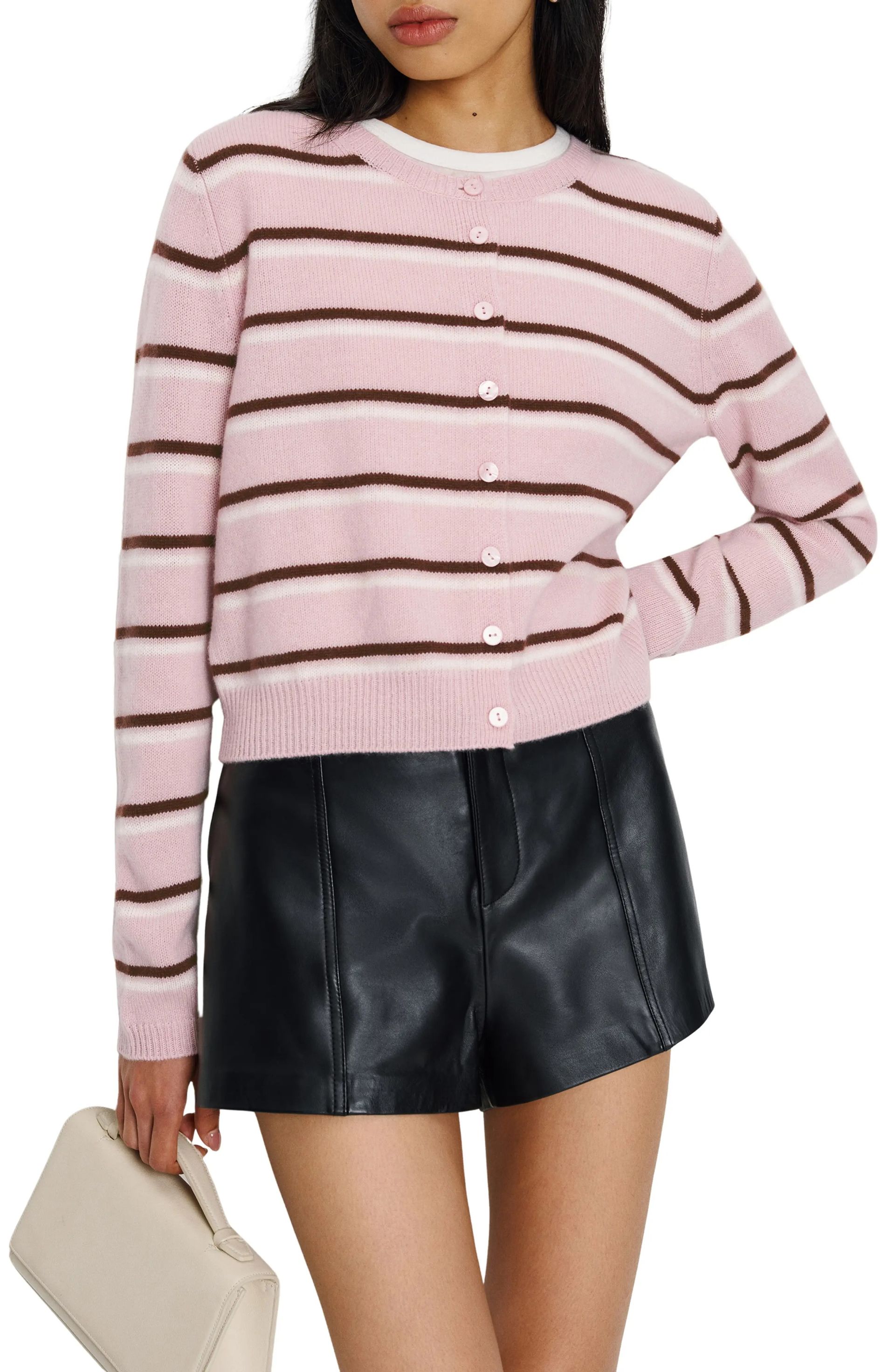 Reformation, Clara Cashmere Crew Cardigan