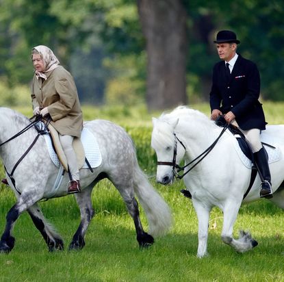 Queen Elizabeth enjoying a ride 