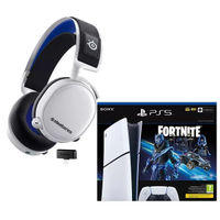 PS5 Slim | Fortnite Cobalt Star pack | SteelSeries Arctis 7P+ headset | £609.98 £479 at CurrysSave £130 -